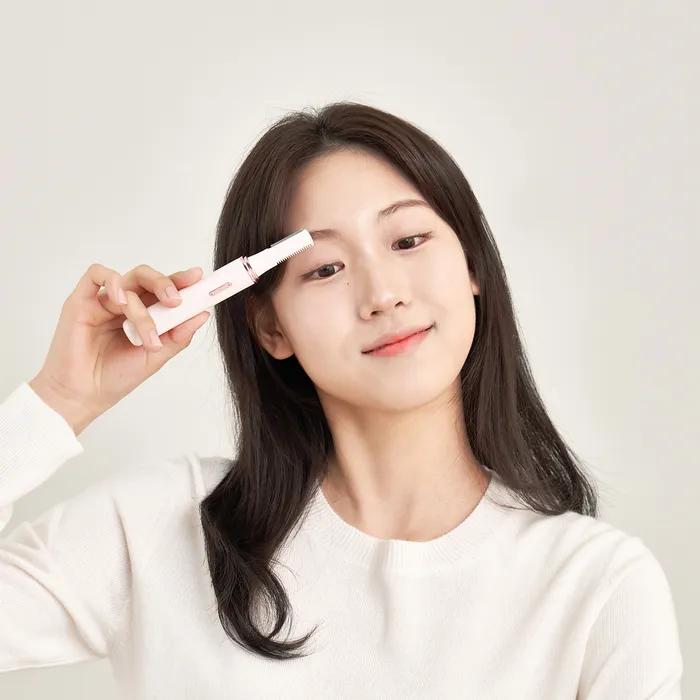 Moas Dual Eye Curling Eyebrow Trimmer Heating Curler Eyelash Curler