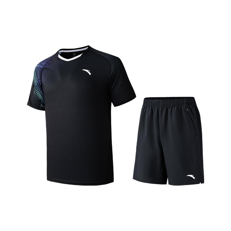 Anta Training Casual Sports Suit Men suits Basic-Black 952627207-2 S