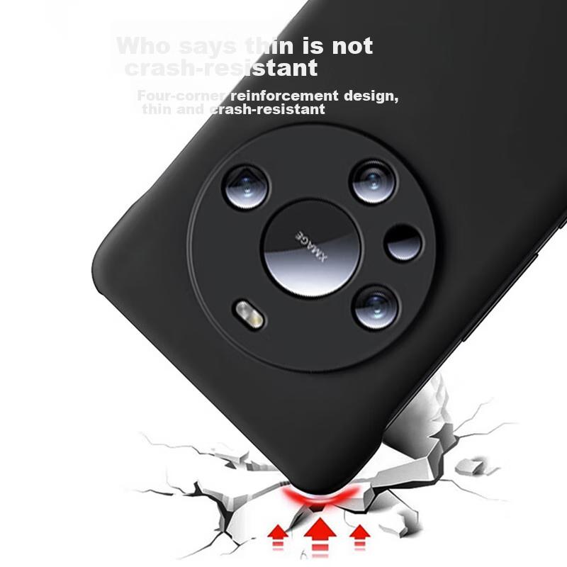 POZZO Ultra-Thin Matte Case for Huawei Mate60 Pro/Pro+, Borderless Protective Cover, Shockproof Heat Dissipation, Simple, Popular Night Sky Black