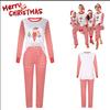 Festive Family Matching Christmas Pajamas Set Long Sleeve Sleepwear For Men Women Kids