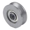 10PCS Carbon Steel V623ZZ Groove Round Bottom Track Pulley Bearings Sliding Rollers for Photography and Fitness