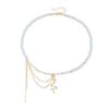 Snake Pendant Necklace Adjustable Chain Necklace Stylish Bead Chain Necklace Alloy Texture Neck Jewelry for Woman Girls