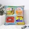 Pillow Cover Cuadros Decorations Sardines Nordic  Funny Pillow Case For Office Car Home Decor Pillowcases