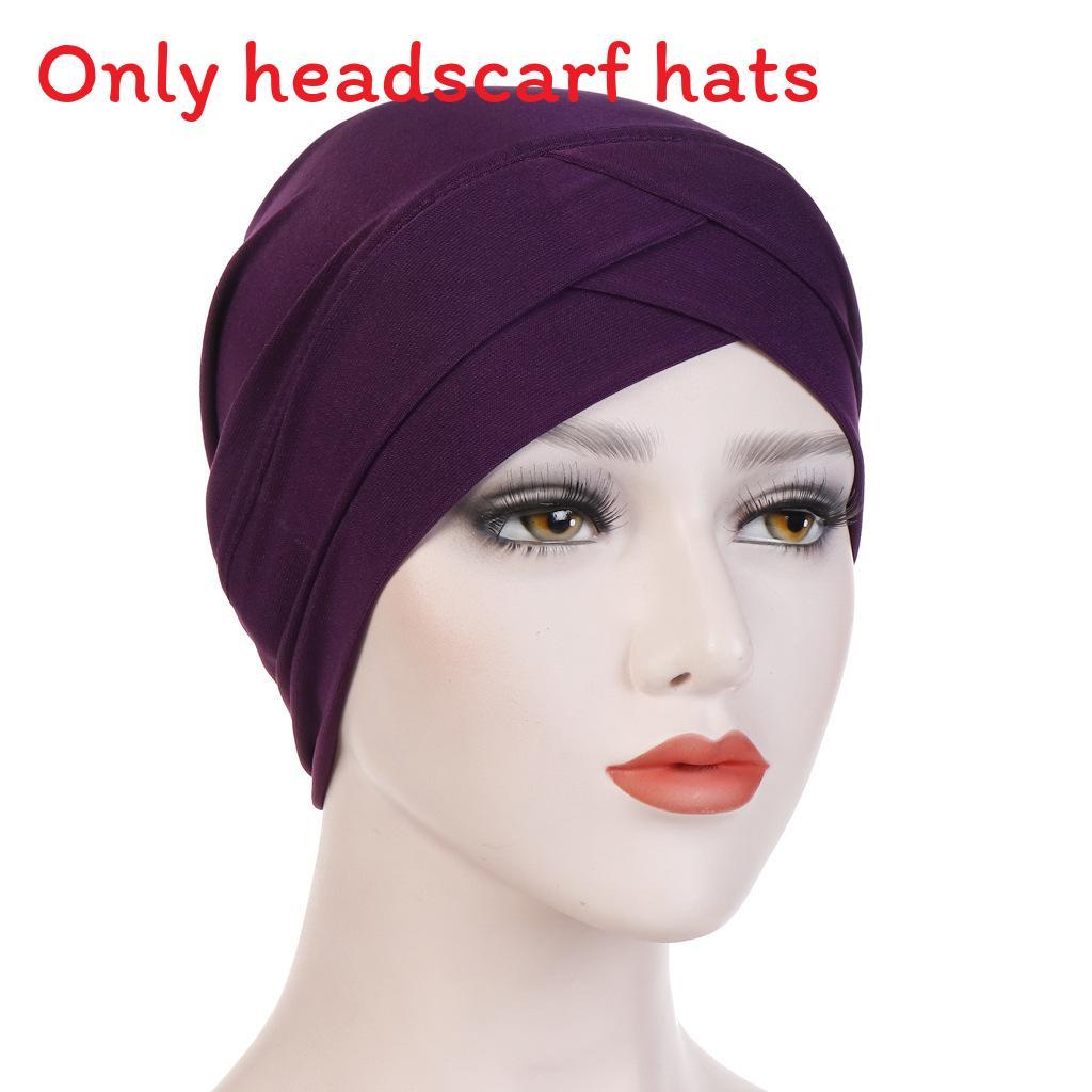 Knitted Turban Cap With Cross Front Style For Women Summer Winter Fashion