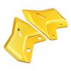 LEDISHUN Aluminium Fersenplattenschützer (1 Paar) für Kawasaki Ninja 650 Z650 (2017–2025) und Z65RS (2022-2025) (Gold)