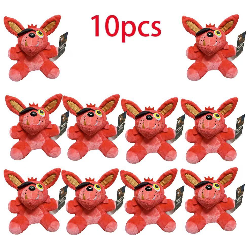 spot New FiveNight At Freddy Fnaf Cute Plush Toys Game Doll Bonnie Bear Foxy Cartoon Stuffed Dolls Freddy Toys For Children Gif