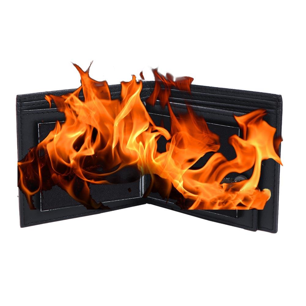 Interessantes Feuer-Trick-Portemonnaie Neuheit Flammen-Zauberer-Requisiten Magisches Feuer-Portemonnaie Kinderspielzeug