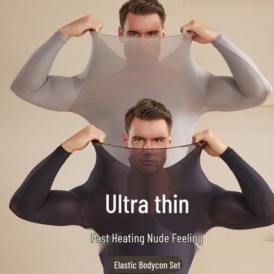 Seamless Hyaluronic Acid Moisturizing Ultra-Thin Thermal Men's Base Layer