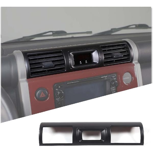

Center Console Air Outlet Cover Compatible with Toyota FJ Cruiser 2007-2021, ABS Central Control Dashboard Panel Air Vent Trim Cover Frame Interior матовый черный