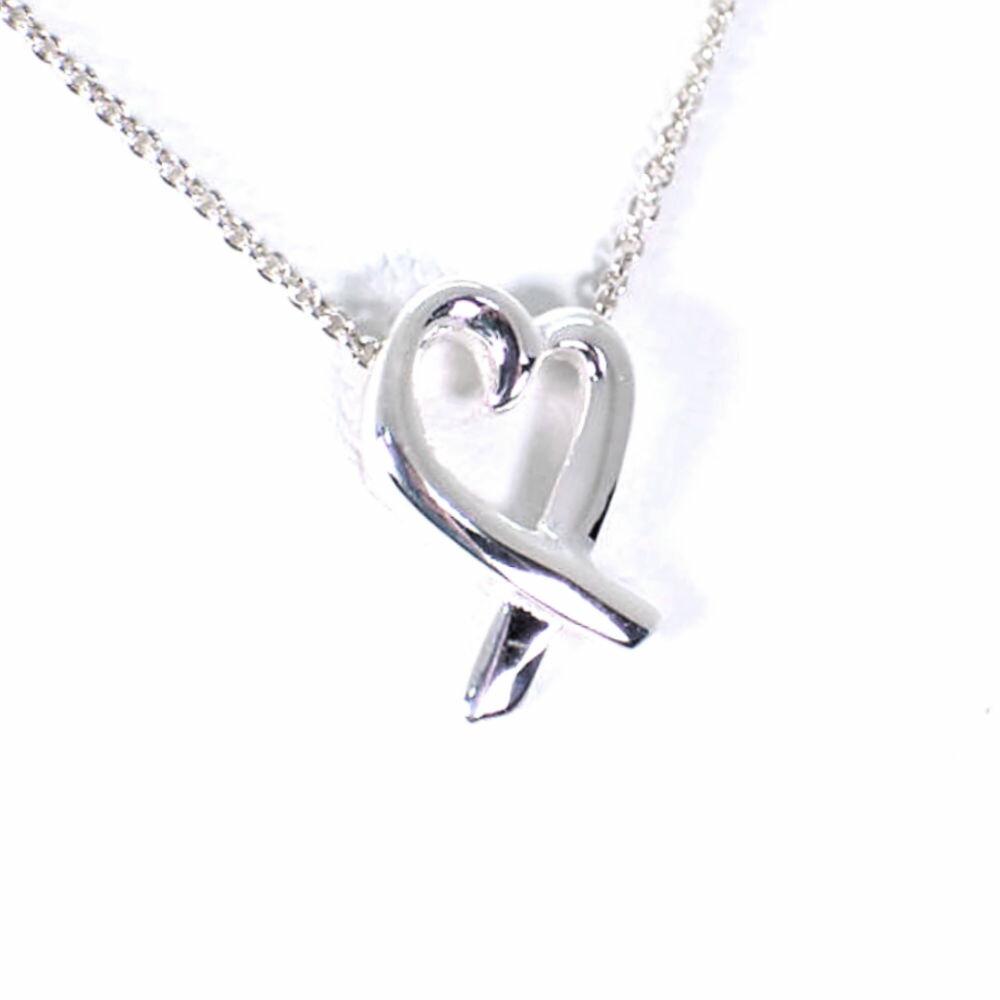 

[Used] TIFFANY/Tiffany 925 Loving Heart Pendant/Necklace/j6-10