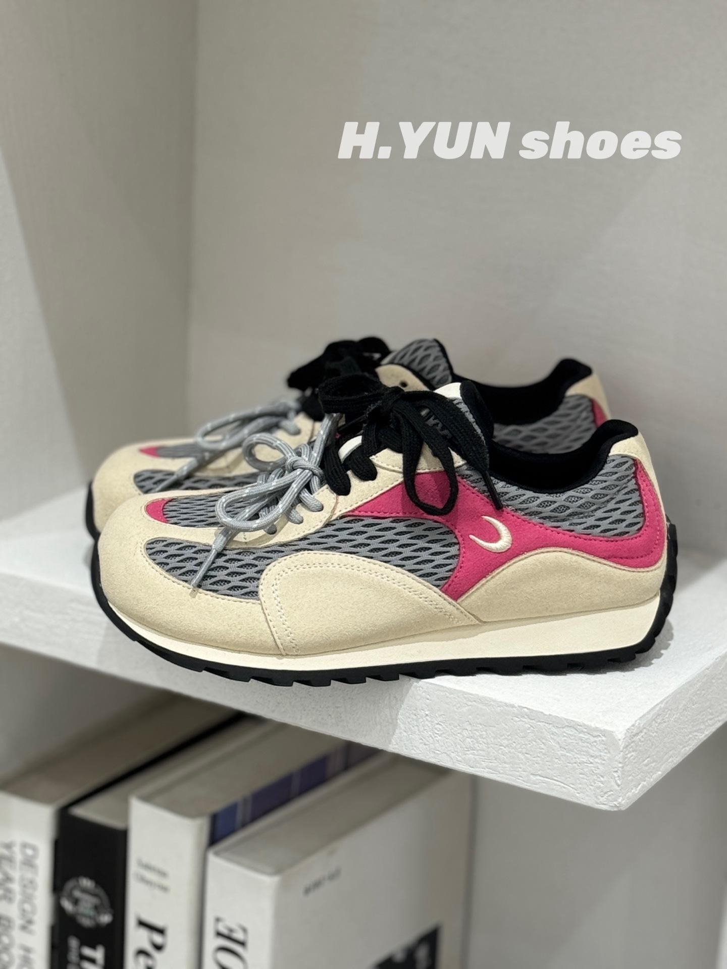 

Tide brand 2025 new mesh breathable casual sports shoes women s light Forrest Gump running training shoes non-slip hiking shoes 35