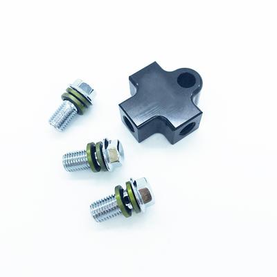 Motorrad Hydraulische Brems Schlauch Linie 3-Weg T Stecker Adapter Aluminium Legierung