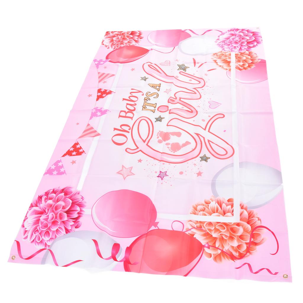 Baby Shower Backdrop Safe Easy Cleaning Exquisite Beautiful Baby Shower Decorations