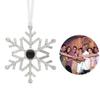 7mm Snowflake Projection Necklace with HD Color Photo and Text Pendant - European & American Christmas Gift.