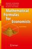 Kniha Mathematical Formulas for Economists