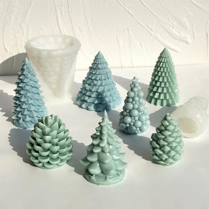 Christmas Tree Silicone Mold Multipurpose Silicones Mould For Handmade Soap Festival Decoration A0KF
