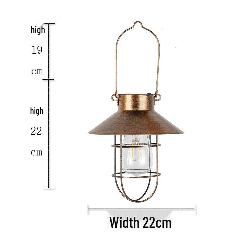 

Уличные водонепроницаемые ретро солнечные фонари для двора: Антикварный подвесной дизайн с индукцией для сада, балкона и виллы.