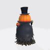 Halloween Resin Scary Pumpkin Lantern, Tabletop Art Decor, Handcrafted Horror Pumpkin Light, Holiday Ornament Gift
