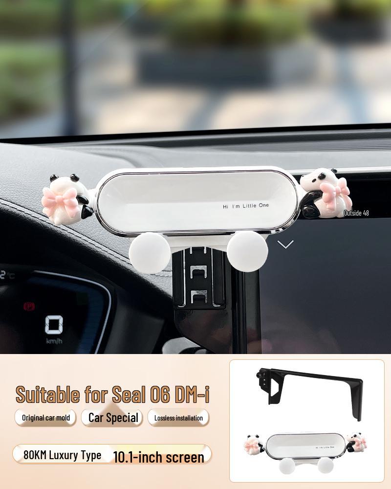 BYD Seal 06dmi Phone Car Navigation Bracket & Display Center Console Interior Decor BYD Seal белый - экран 06dmi (10,1 дюйма) [маленькая панда]