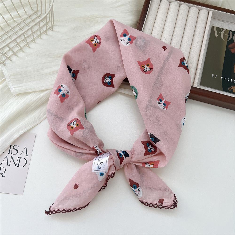 68*68cm Square Scarf Headband Accessories Handkerchief Neckerchief Hairscarf Hairscarf Bandanas