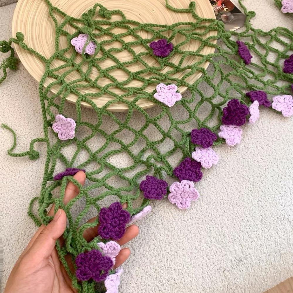 Hairband Flower Triangular Headscarf Vintage Vine Foral Hip Scarf  Pants Accessories