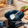 Chinese Wok Non-stick for Gas Cooking Frying Pan with Scoop Manual Forged Iron