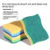 Non-Oily, Absorbent Wood Pulp Cotton Sponge Pad: Three-Layer Wave Cleaning Pad for Dishwashing