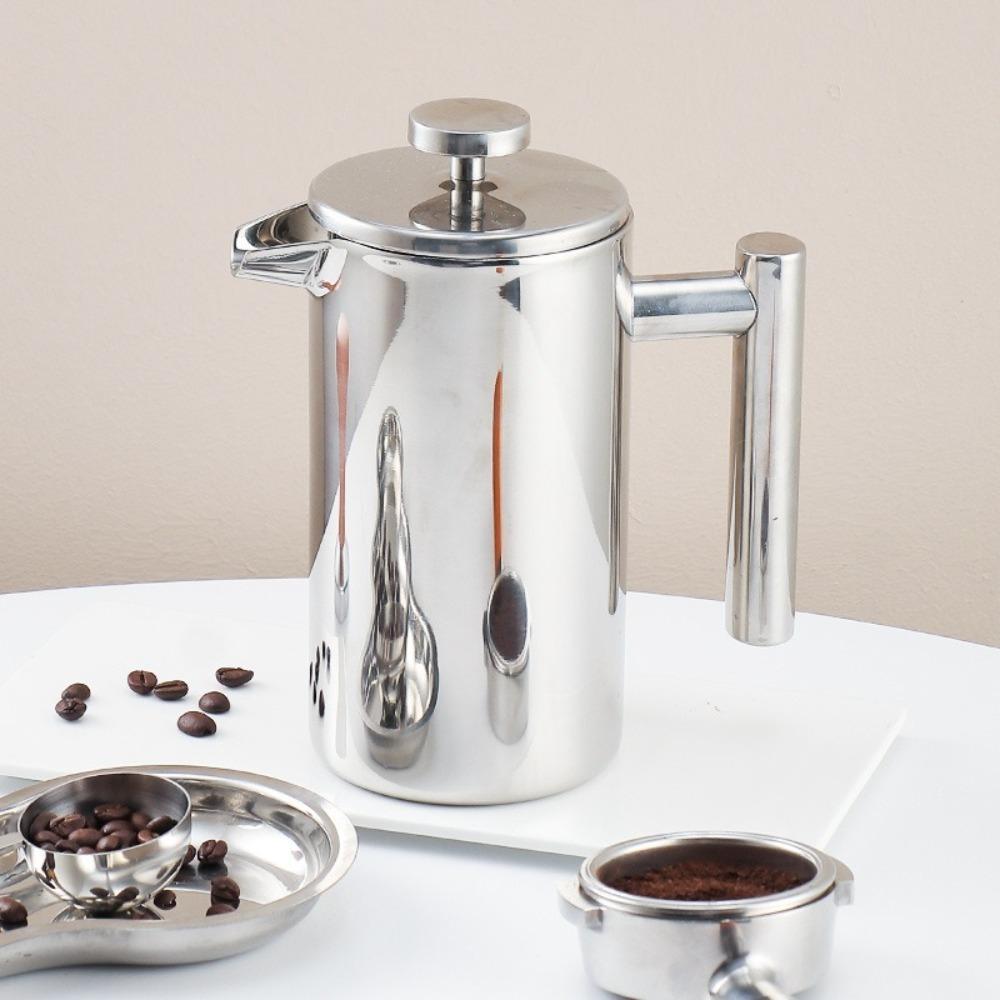 Double Walled Coffee Maker Pot Stainless Steel French Press Coffee Maker Coffee Press Filter Pot