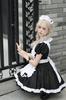 Maid 4 Colors and Halloween Short Adult Necklace and Socks [RPFLQ] Costume, Cosplay, Available Black, Red, Blue, Pink, Costume, Women's Apron,