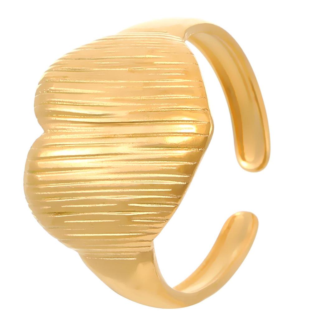 High-End Edelstahl Blumen- & Seestern Offener Ring für Damen