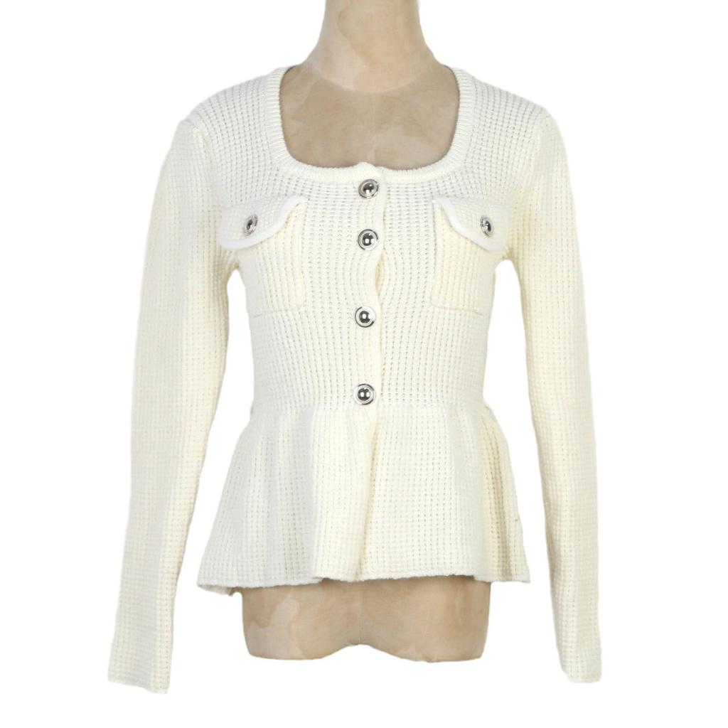 Zhuoya Spring French Socialite Square Neck Knit Ruffle Fishtail Dress Set