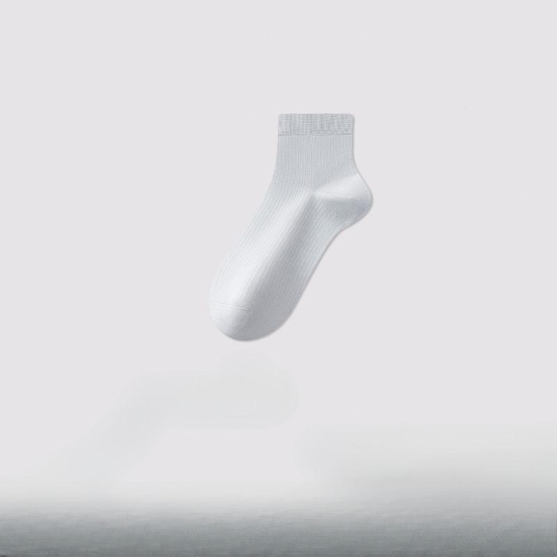 Female Summer Thin Style Cool Feeling Mesh Breathable Pure Color Boneless Antibacterial Deodorant Socks