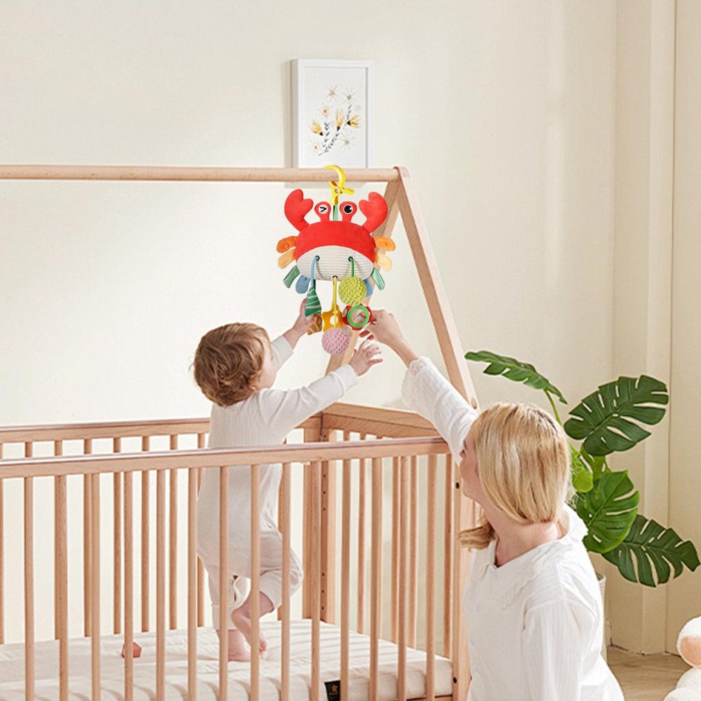 Pull Rope To Pull Out The Crib Bell, Stroller Baby Stroller Rattle Pendant, Newborn Soothing Toy