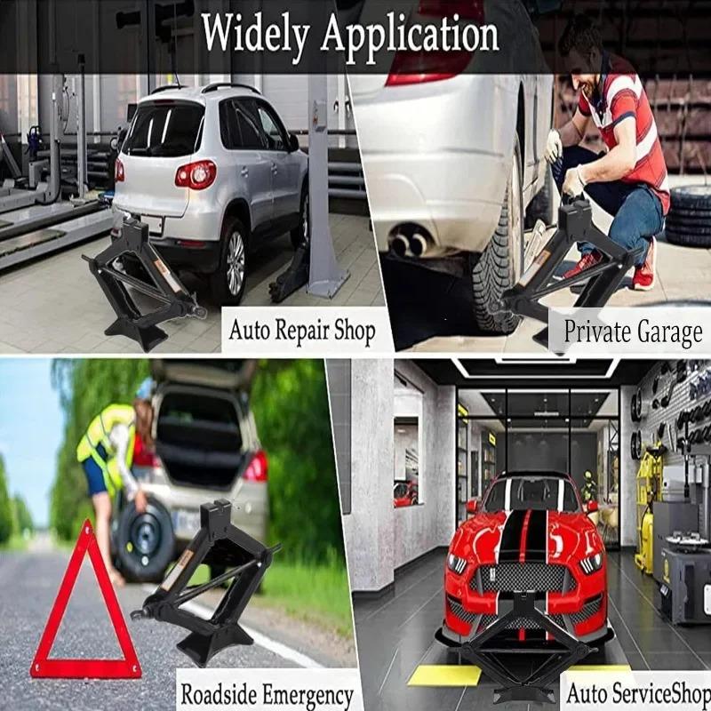 Podnośnik nożycowy ręczny 08T 1T 2T Przenośny Oszczędzający pracę Podnośnik samochodowy Naprawa samochodu Wymiana opony Specjalne narzędzie do SUV