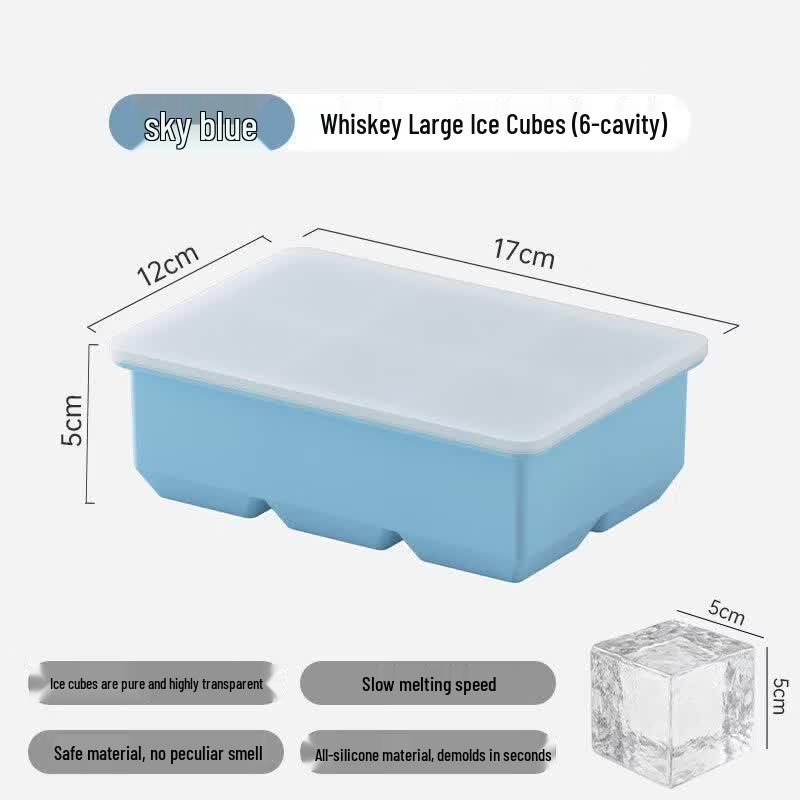 Silicone Large Square Ice Cube Tray