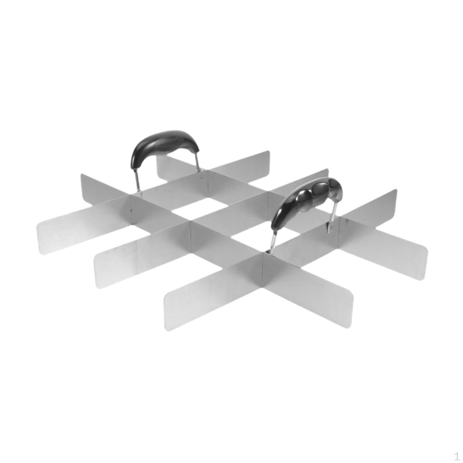 

Cake Divider Cheesecake Gift Bread Server Equal Portion Marker for Even Slices Household with 9 Slices