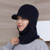 Breed Neck Warmer Fur Hat (Navy)/Winter Hat