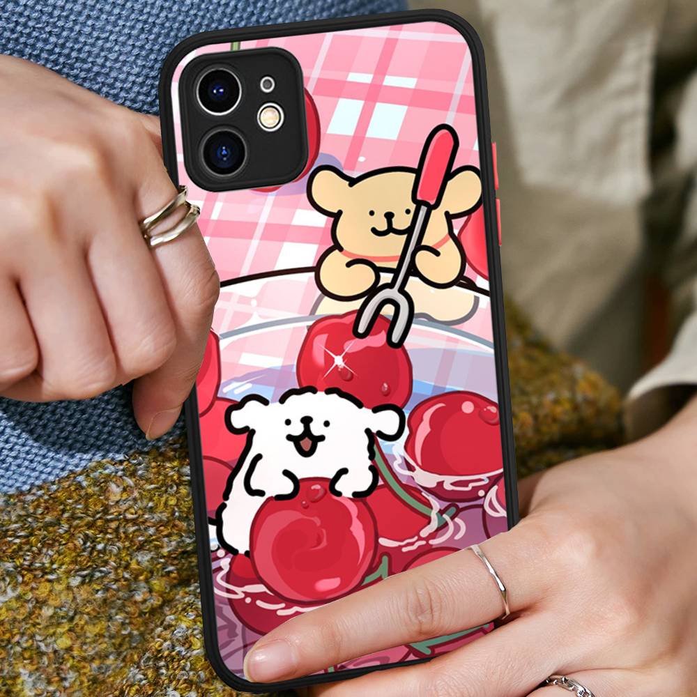 Maltese Cute Line Puppy Dog For IPhone 15 16 Pro Max 11 12 13 14 XS XR X Plus 16E Matte Translucent Phone Cover