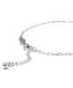 Polalita Star Tag Cutting Chain Silver Anklet (Plt-Ak-015_Sv)