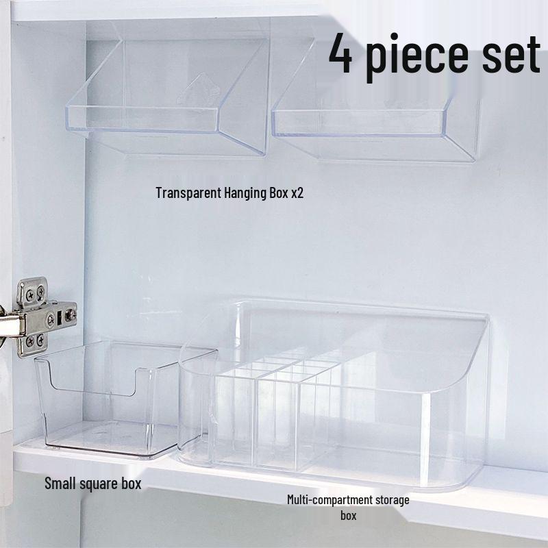 Wall-Mounted Bathroom Mirror Cabinet with Storage Shelves