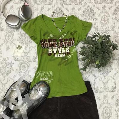 TrendHub Y2k Summer T Shirts Women Crop Top Vintage Clothes 90s Harajuku Short Sleeve Sexy Slim Letter Emo Girl Punk Tees Shirt Goth Tops