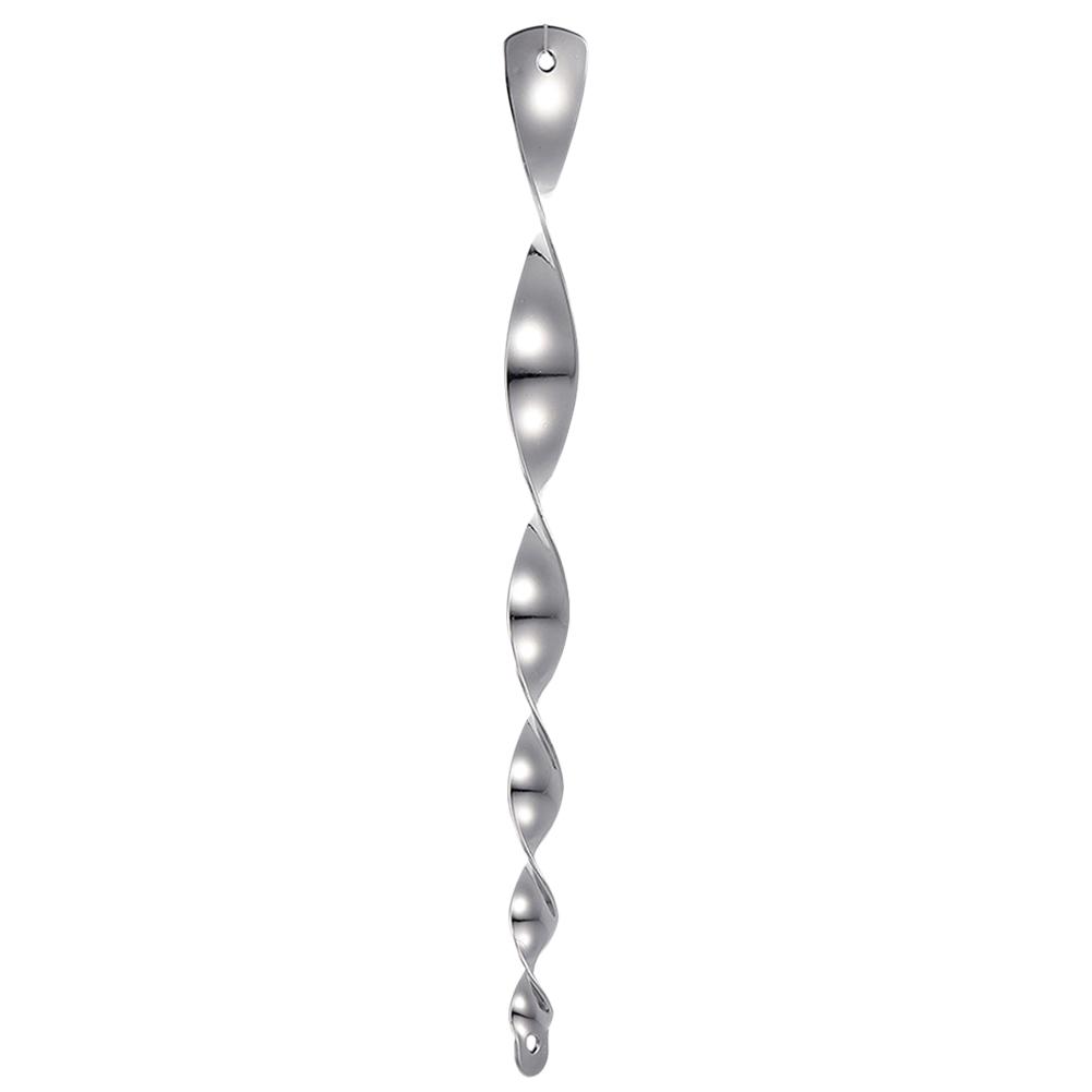 Reflective Rotating Wind Chime Waterproof Bird Stick Plastic Bird Wind Turn Convenient for Garden Decoration серебряный