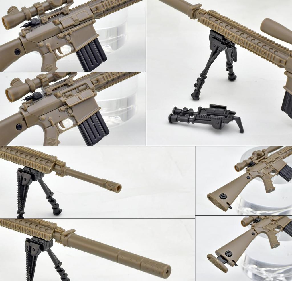 Tomytec Little Armory LA110 M110SASS Type Unpainted Assembly Runner Kit 333548 1/12