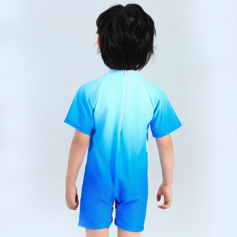 Boys 'swimming Suit Children's Cartoon Nezha Short-sleeved Sunscreen Boys' One-piece Surfing Diving
