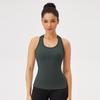 Womens Seamless Sports Tank Top Quick-Dry Breathable Fitness Yoga Running Workout Crop