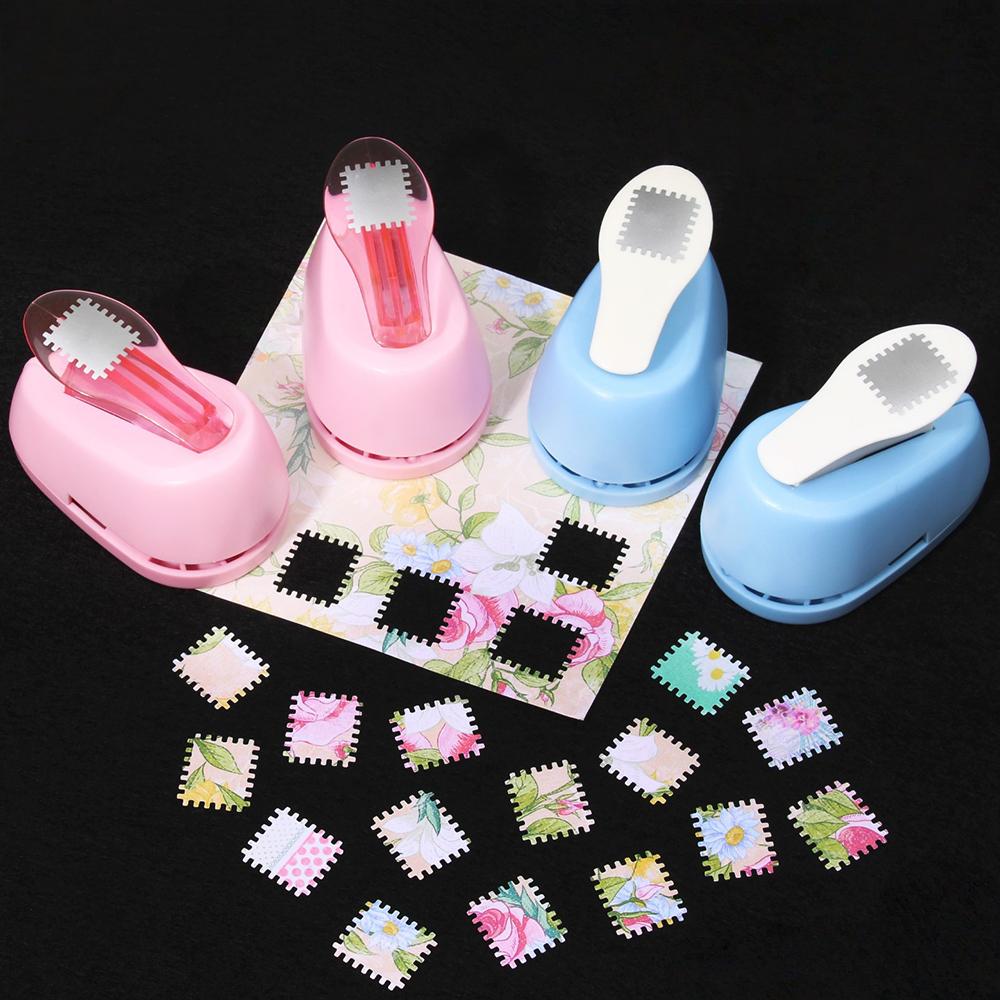 New Stamp Border DIY Punch Stamp Shape Craft Punch Embossing Machine Round Hole Punch Toothed Puncher Embosser DIY Tool