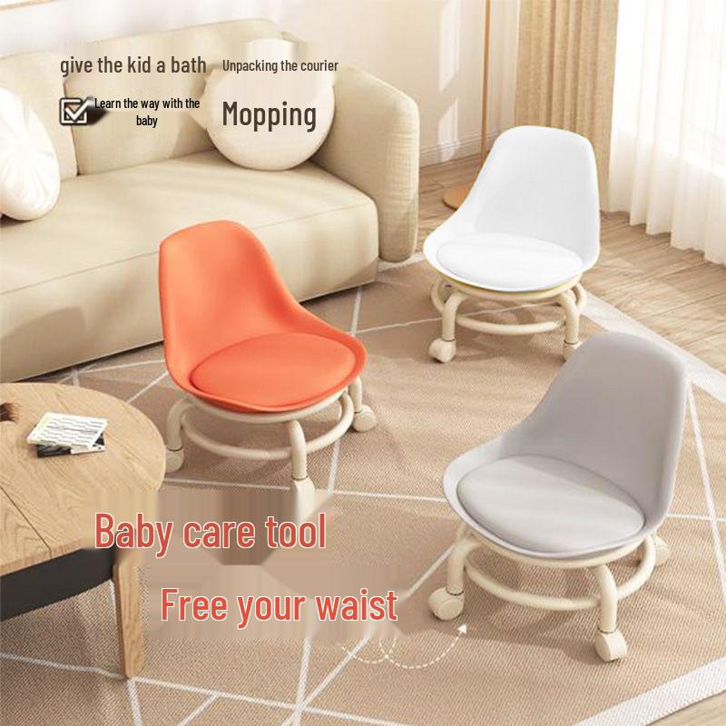 Kompakter Rollhocker mit Schwenkrädern – Ideal für Zuhause, Beauty oder den Gelegenheitsgebrauch