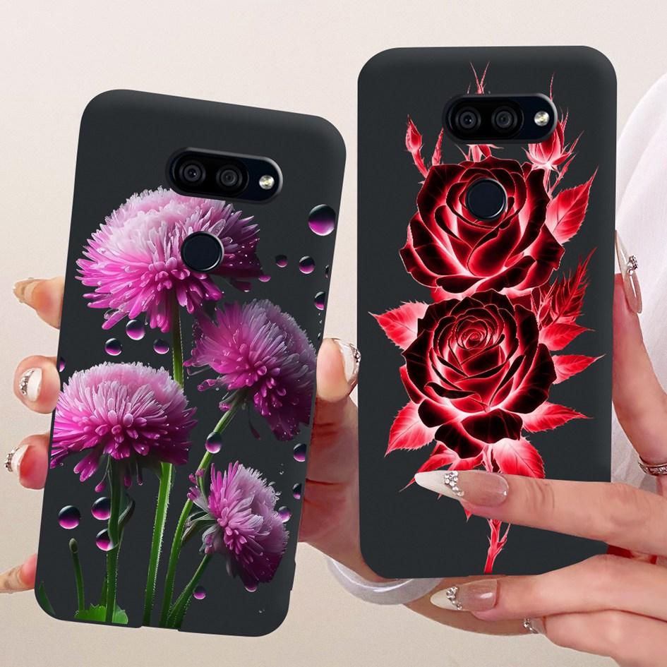 Para LG K40s 2019 Funda Nueva Moda Flor Mariposa Silicona Suave Mate Cubierta Para LG K40s K 40s Funda en LGK40s Paracho Protector
