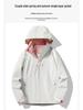 2024 Spring/Autumn Couple's Hooded Windbreaker - High Quality, Windproof, Waterproof, Wear-Resistant, Trendy, Versatile Solid Color Jacket