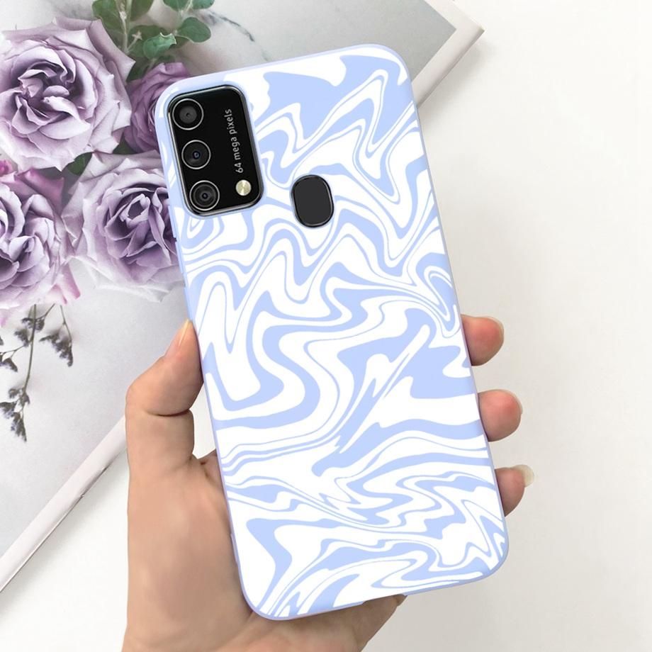 For Samsung M31 M21 2020 SM-M215F Case Ultra Soft Bumper Flower Cat Painting Housing On Smasung Galaxy M21 M 31 Funda Bumper